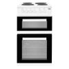 Beko KD533AW Electric Cooker with Solid Plate Hob